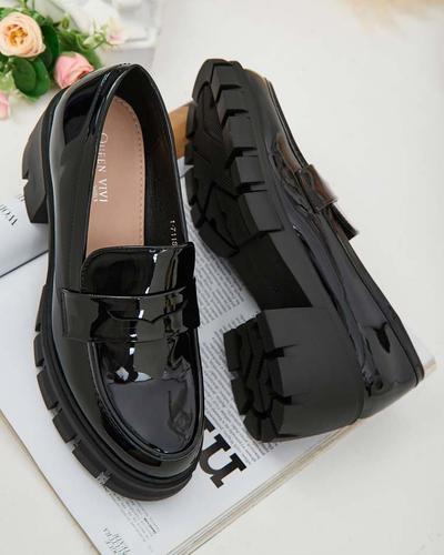 Royalfashion Damen Mokassins auf einem niedrigen Pfosten Denebel