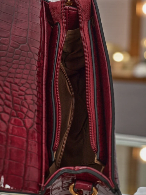 Лакована маленька жіноча сумочка з еко шкіри Veluna