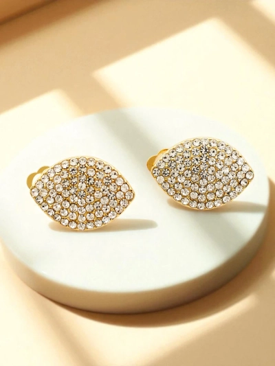 Royalfashion Damen-Clip-Ohrringe mit Zirkonia
