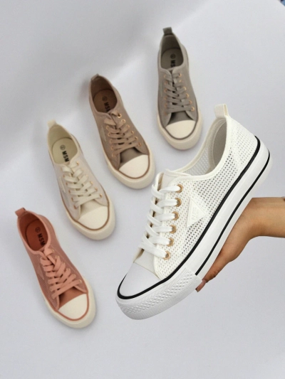 Royalfashion Damen perforierte Sneaker Rebbse