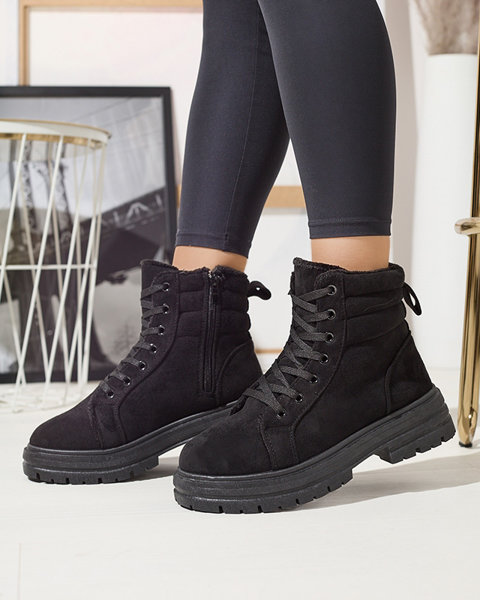 Isolierte Trapper-Stiefel für Damen in schwarzer Farbe Tivica - Schuhe