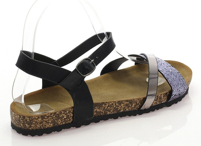 Schwarze Sandalen mit Glitzerriemen Nincoa - Footwear 1