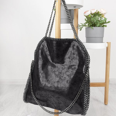 Große schwarze Umhängetasche - Handtaschen