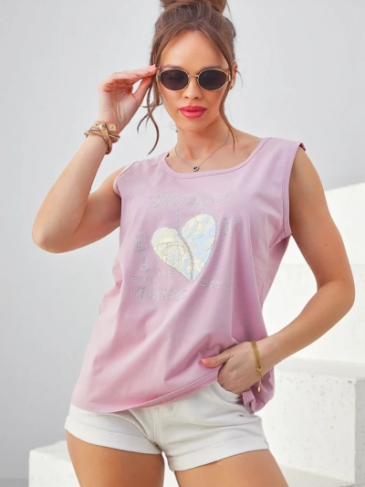 Royalfashion Baumwoll-Damen Tanktop mit Herz