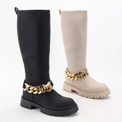 OUTLET Filusio Kniestiefel für Damen in Schwarz - Schuhe