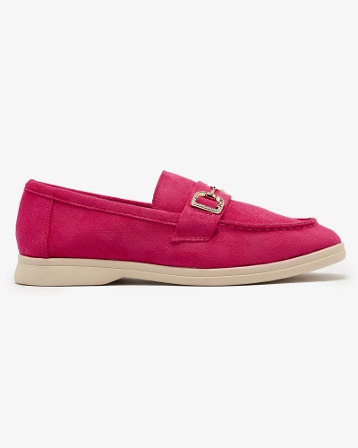Fuchsia Damen Mokassins mit Goldverzierung Neterri - Footwear