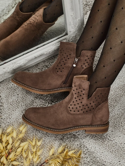 Damen Stiefeletten aus Naturleder Rito
