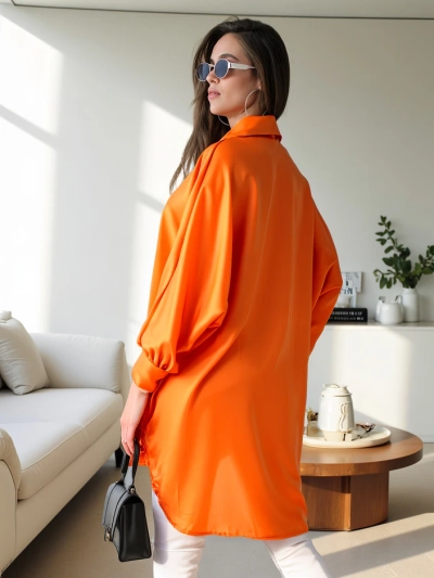 Royalfashion Langes Damen Oversized-Shirt