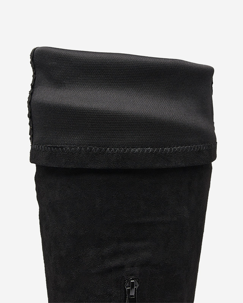 Чорні жіночі чоботи за коліно Netirit