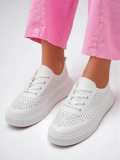 Royalfashion Damskie Ażurowe Sportowe Buty Sznurowane Adette