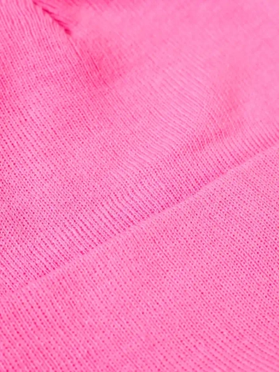 Rosa Doppel-Lagen Beanie-Mütze für Frauen - Accessoires