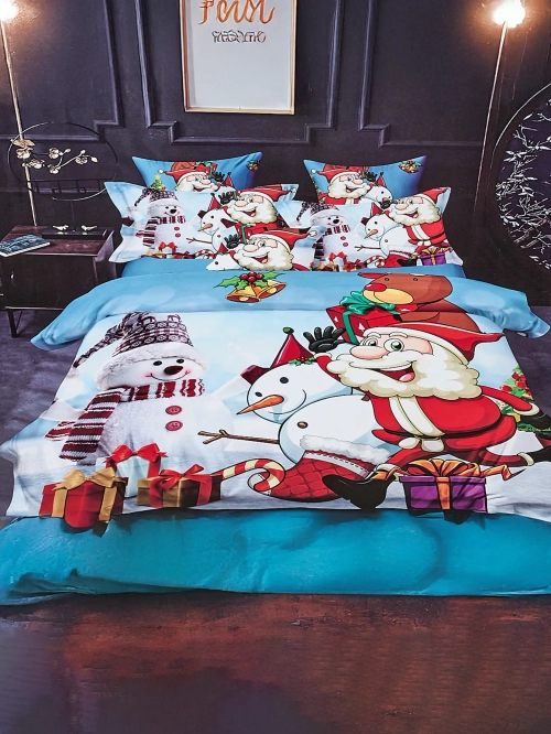 Набір постільної білизни Royalfashion на Різдво 200x220 3-шматковий набір