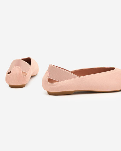 Pinke Damen-Ballerinas mit eckiger Kappe Lojara - Footwear