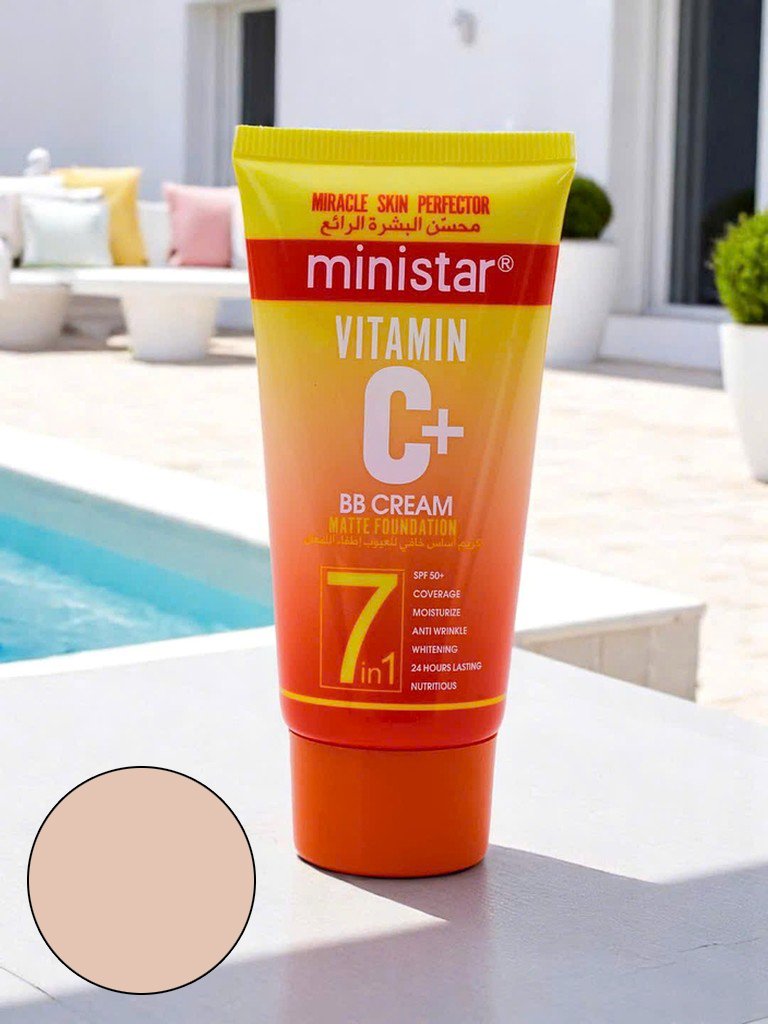 MINI STAR Feuchtigkeitsspendende BB-Creme mit Vitamin C mit mattem Finish Ivory