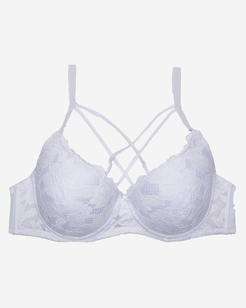 Білий жіночий бюстгальтер на кісточках на бретелях - Нижня білизна