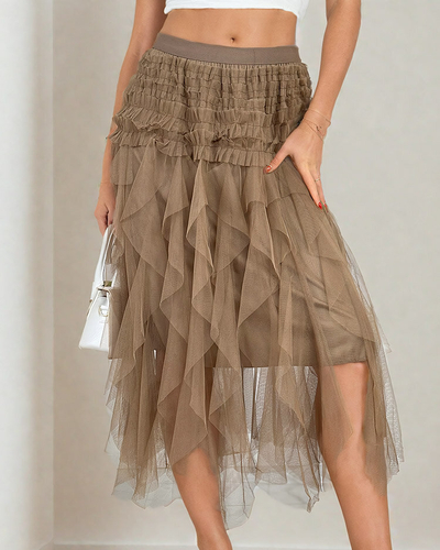 Royalfashion Doppellagiger Midirock für Damen
