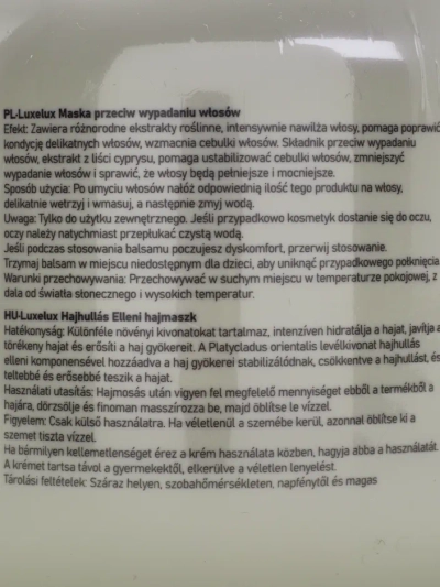 Luxelux Маска для волос проти випадіння волосся 800 мл