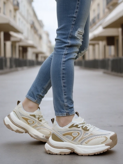 Royalfashion Damen Plattform Sneakers Bellin