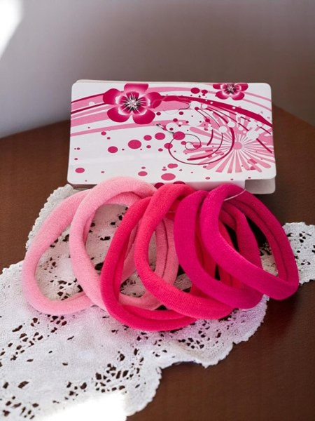 Royalfashion Set aus 6 bunten Colora Haargummis