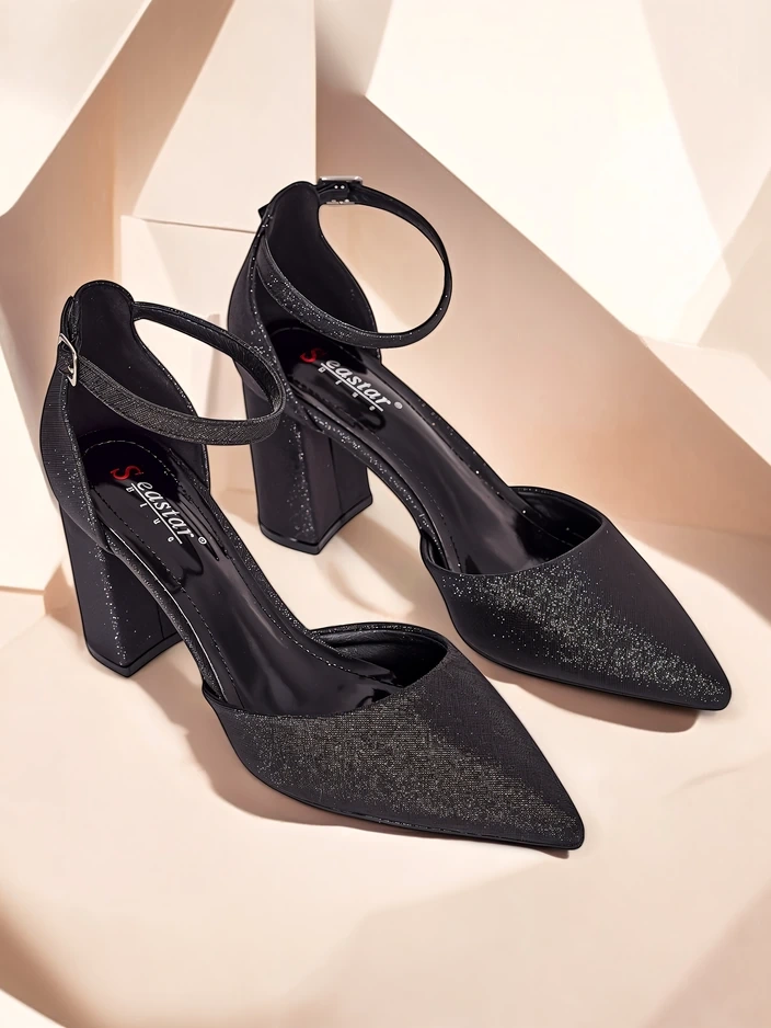 Royalfashion Damen Glitzer-Pumps Noratt