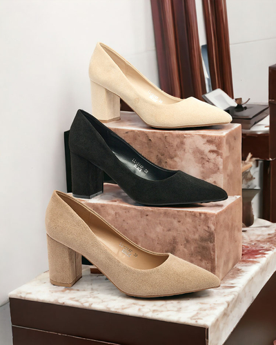 Royalfashion Damen Öko-Wildleder Apessta Pumps