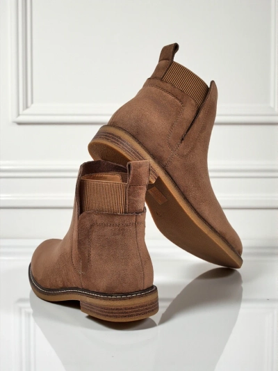 Damen Stiefeletten im Chelsea-Stil aus Öko-Wildleder Veysi