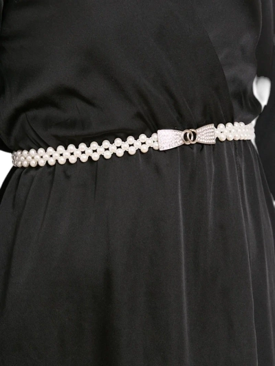 Callista Damen Perlengürtel mit Schleifenschnalle – Eleganz im italienischen Stil
