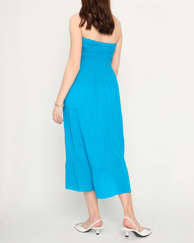 Türkises Midikleid PLUS SIZE - Bekleidung