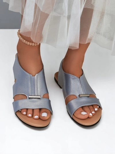 Royalfashion Damen Sandalen mit flacher Sohle Solea Comfort