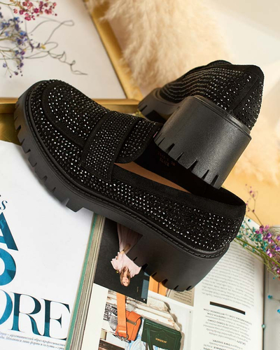 Royalfashion Жіночі мокасини з цирконами Epolls