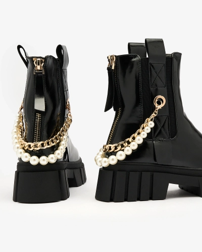 Royalfashion Schwarz Damenstiefel Zifosca