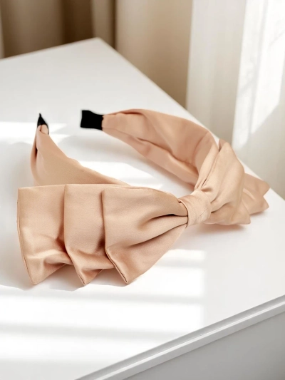 Royalfashion Satin-Haarreif mit Schleife Celine