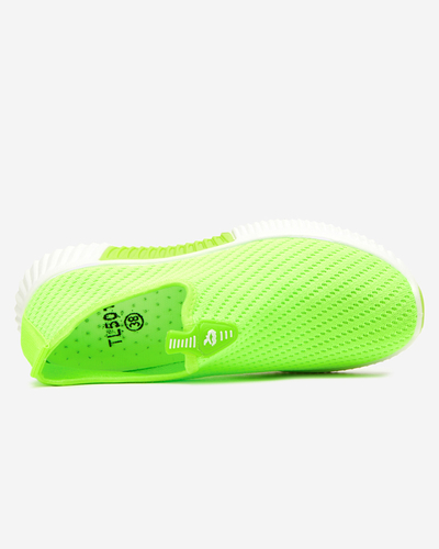 Neongrüne Damen-Sneaker zum Hineinschlüpfen Palomena - Footwear