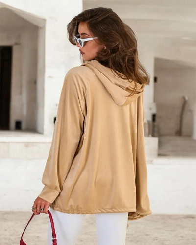 Royalfashion Women's Unzipped Hooded Sweatshirt