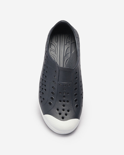 Marineblaue durchbrochene Kinder-Sneakers aus Gummi Jiteri - Footwear