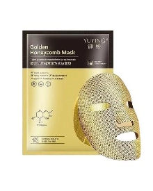 Goldblattmaske mit Wabenstruktur 28g