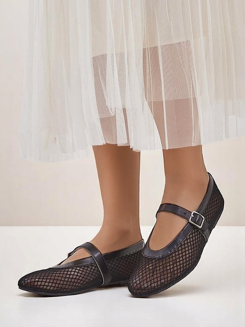 Royalfashion жіночі ажурні балетки з ремінцем Naommi