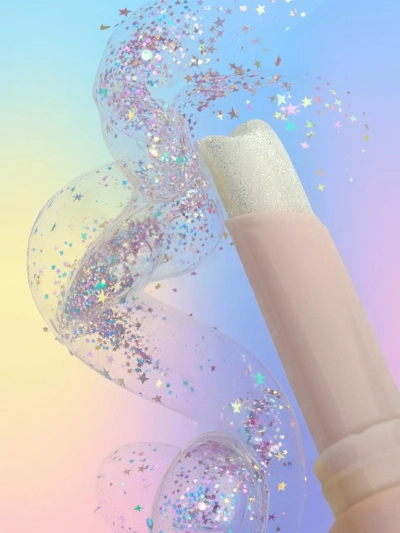 Glitter Lippenstift in der Farbe Rosy Gem