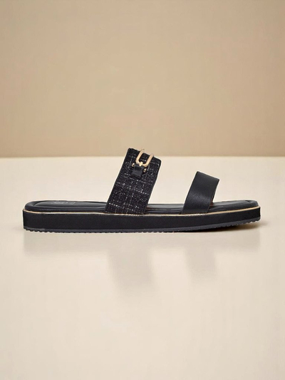 Royalfashion Damen-Pantoletten mit flacher Sohle Mamma