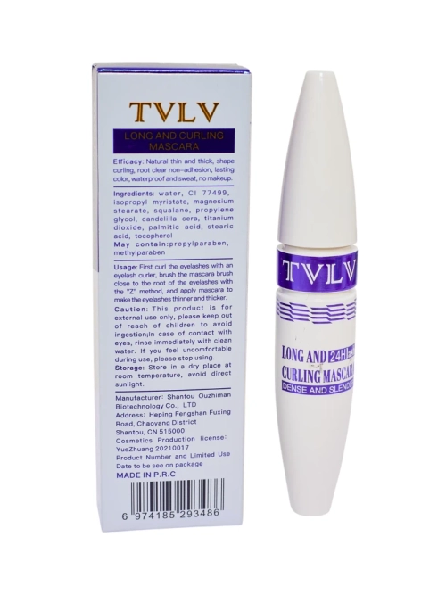 Водостійка туш для вій – підкручує та подовжує вії, стійкість 24 години