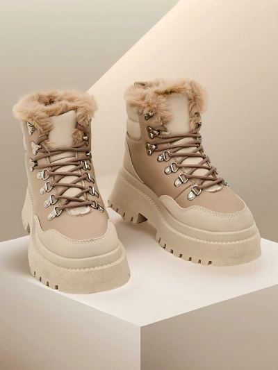 Royalfashion Damen Schnürstiefel Qiroz