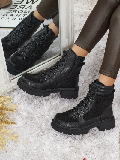 Damen Worker Boots mit Fell Ardella