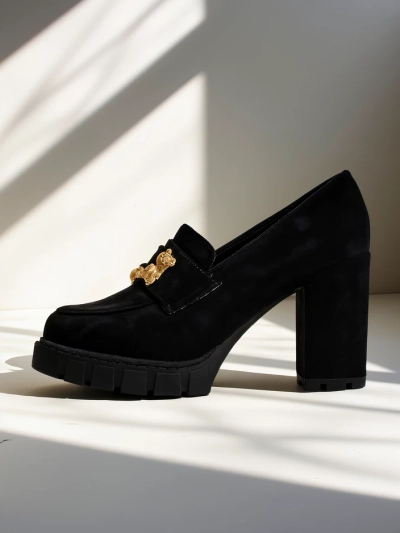 Katherine Elegante Schwarze Wildleder Pumps