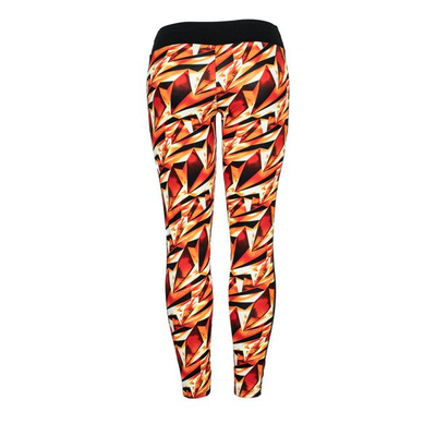 Помаранчеві гетри з геометричним малюнком - Штани 1