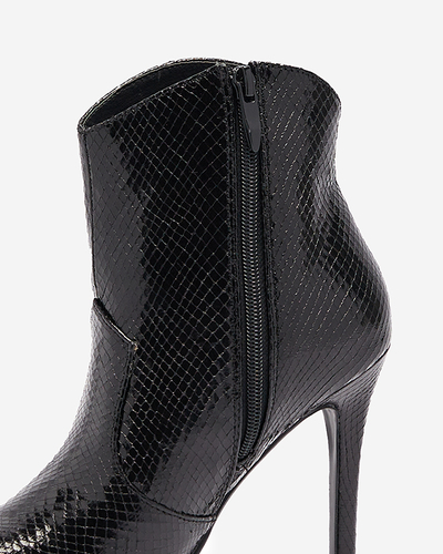 Schwarze Stöckelschuhe mit Prägung Meshlia - Footwear