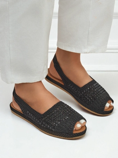 Damensandalen, Damen-Espadrillesandalen mit Strasssteinen Belle Sparkle