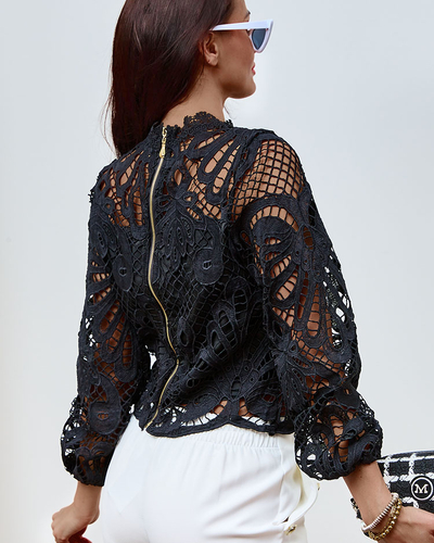 Royalfashion Damenbluse mit Stehkragen