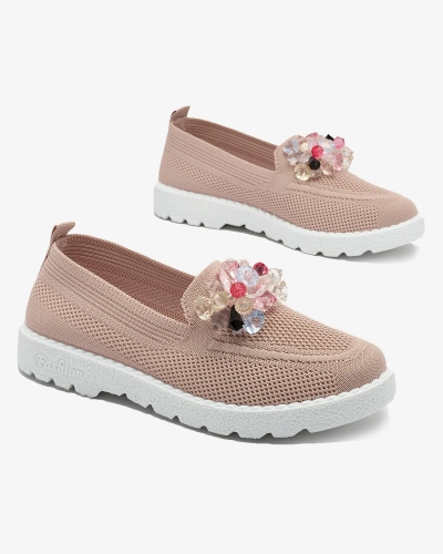 Royalfashion Rosa Damen verzierte Halbschuhe Enweta