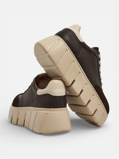 Sportliche Damen-Sneakers aus Naturleder Taures