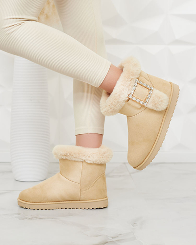 Royalfashion Damenstiefel a'la Schneestiefel mit Ornament Galaes